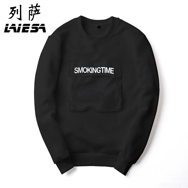 Мужчины осень Молодежные толстовки мужские чистого весна-осень Студент платье