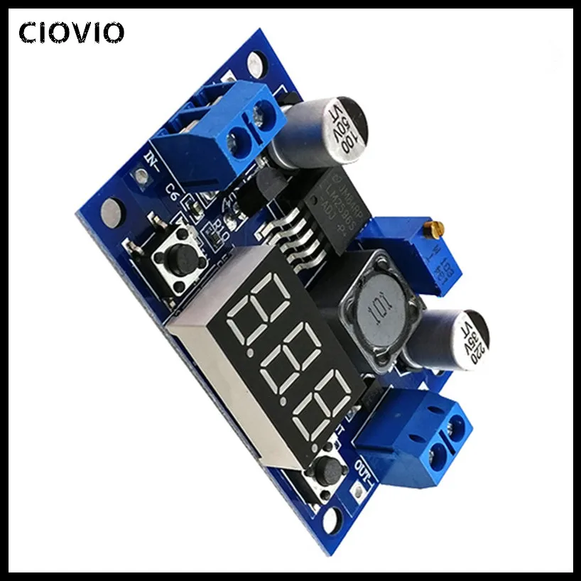 DC понижающий модуль LM2596 DC/DC 4 0 ~ 40V до 1 25 37V Регулируемый регулятор напряжения со