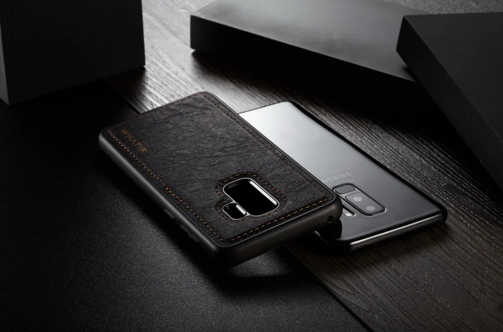 WHATIF DIY для рисования Рисование крафт Бумага кожаный чехол для samsung Galaxy S9/Plus чехол-портмоне с откидной крышкой съемной магнитной задней крышкой