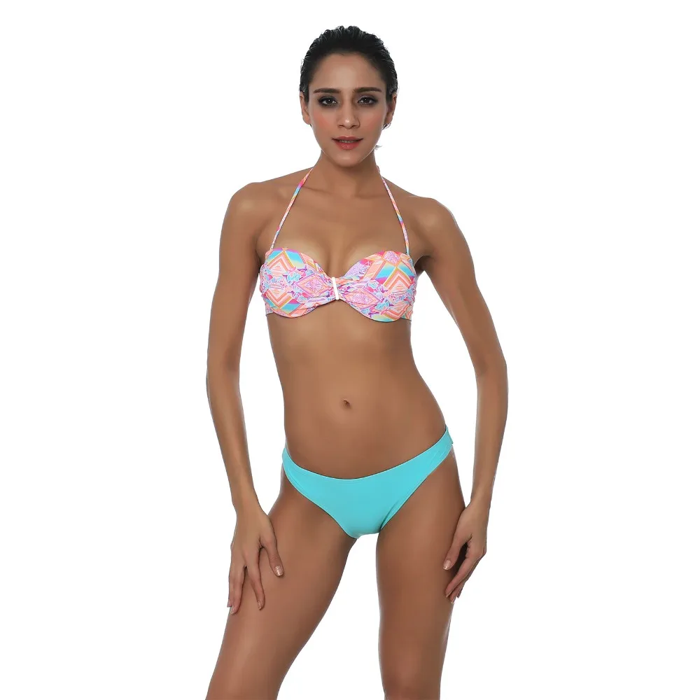 Сексуальный пуш ап бикини 2019 женский купальник Принт Купальники бразильские