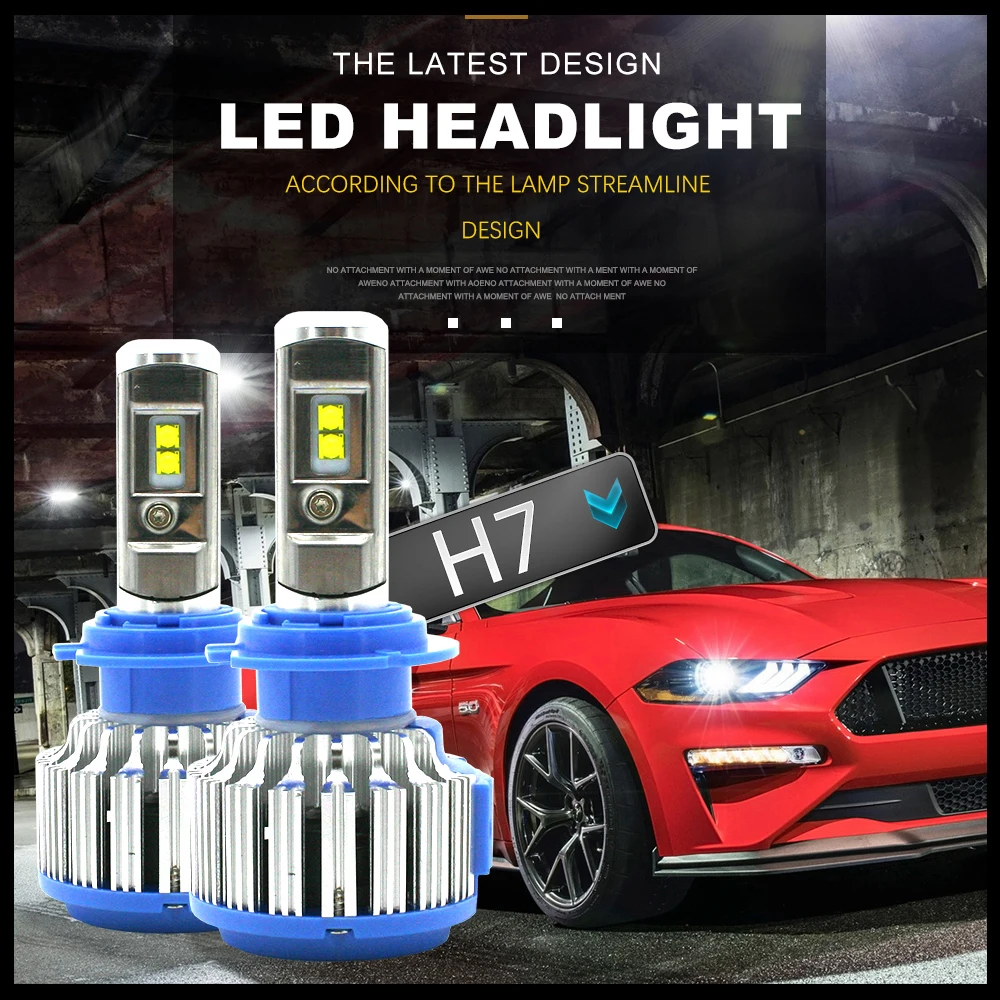 JGAUT T1 H4 светодиодный автомобильный светильник H7 светодиодный Canbus H1 H3 H11 880 9005 9006 головной светильник 70 Вт 7000lm авто лампы автомобилей фары автомобиля 6000K