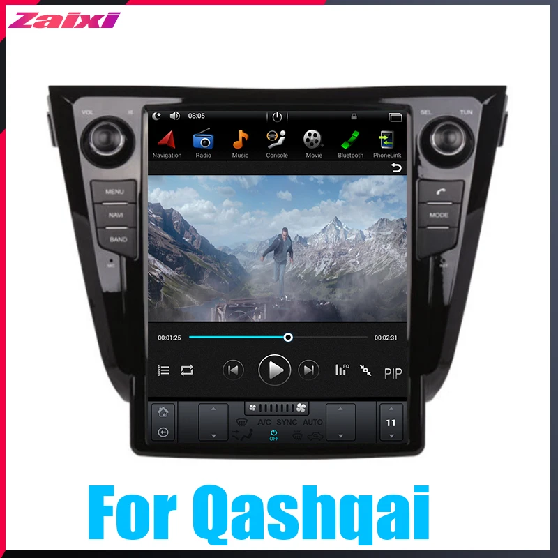 ZaiXi Android автомобильный мультимедийный GPS для Nissan Qashqai 2013 ~ 2019 радио вертикальный