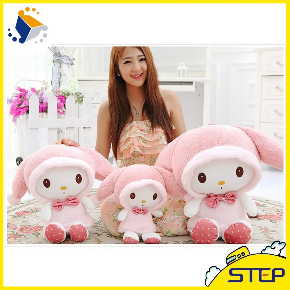 Бесплатная доставка 1 шт. 40 см супер милый кролик плюшевая игрушка набитый кукла