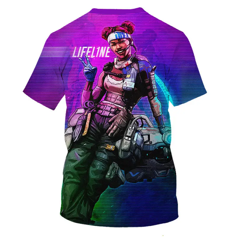 Новинка 3D футболка Apex Hero с принтом круглый вырез Мужская/женская летняя