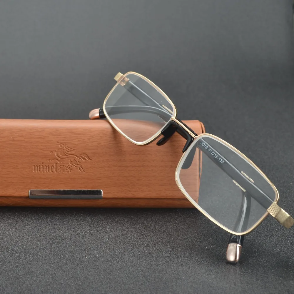 MINCL/ 2017 новая полностью Металлическая оправа стеклянные линзы женские и мужские