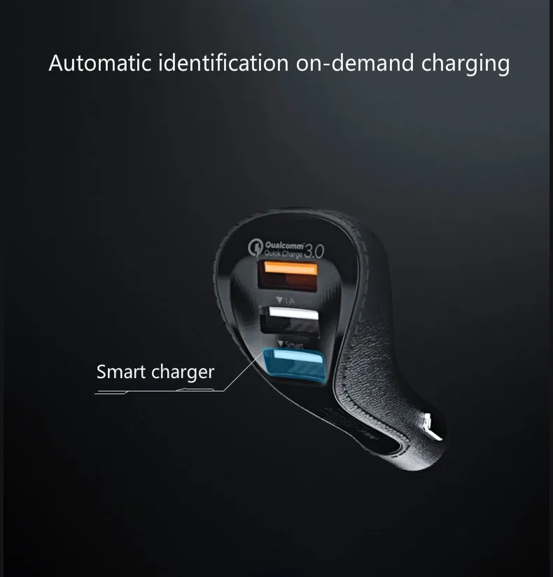 Nile горячая Распродажа универсальная умная Быстрая зарядка QC 3 0 USB автомобильная