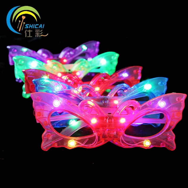 

5 шт./светящиеся очки-бабочки для концерта, танцевальной вечеринки, реквизит для фотосессий, игрушки для детей, очки