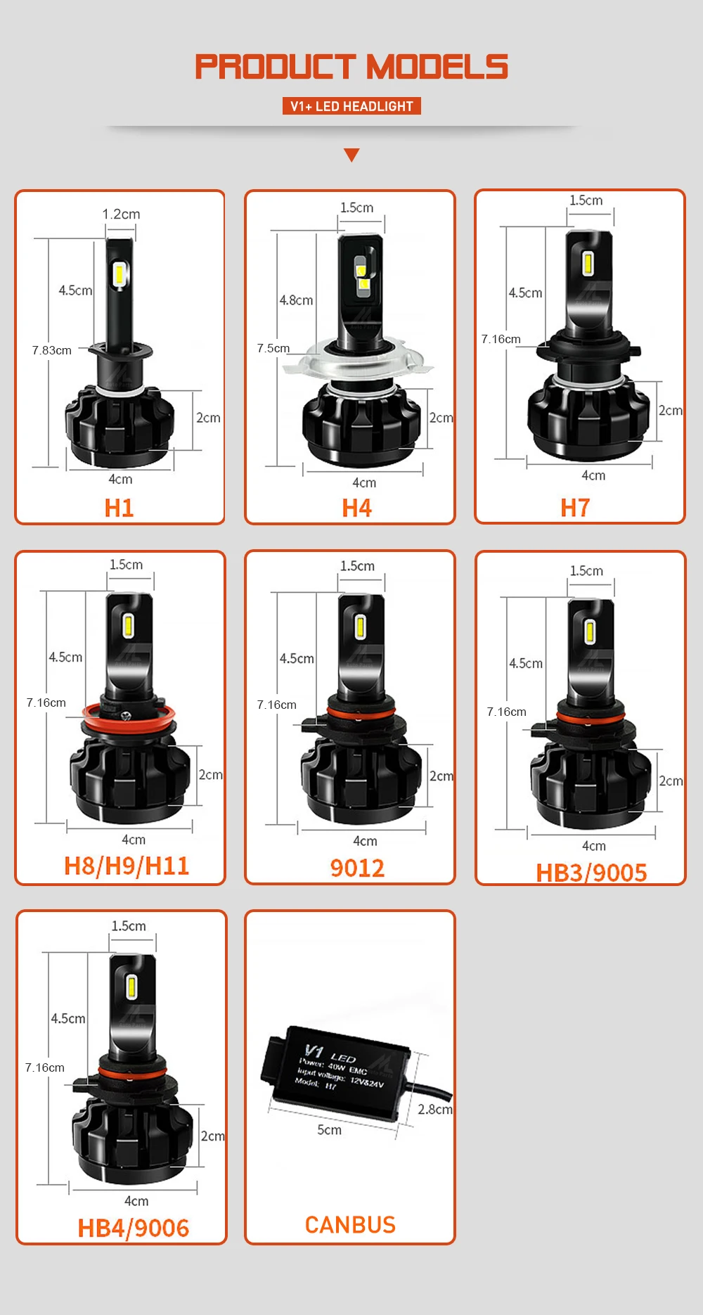 Xenplus водить автомобиль h7 canbus фар Мини лампы H1 H3 H8 H11 H10 H4 HB3 HB4 9005 9006 V1 Cree эвтектические чип 60 Вт 12000LM 6500 К 12 В