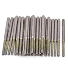 Алмазное сверло для аксессуаров Dremel, сверло для сверления из стекла и керамики, 100 шт., 0,8, 1,0, 1,2, 1,5, 1,8 мм