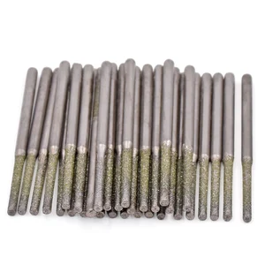 Алмазное сверло для аксессуаров Dremel, сверло для сверления из стекла и керамики, 100 шт., 0,8, 1,0, 1,2, 1,5, 1,8 мм