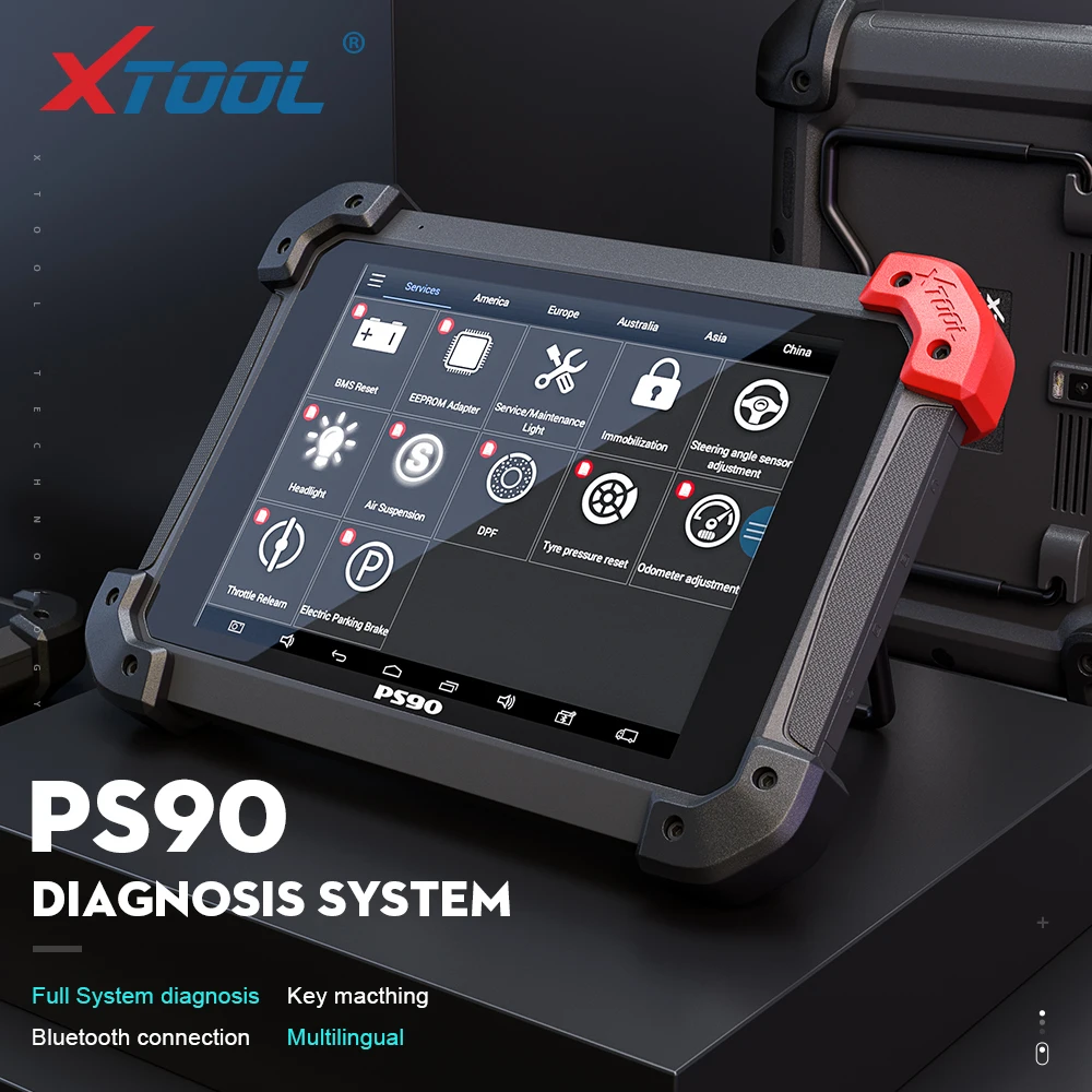 Оригинальный Автомобильный диагностический инструмент XTOOL PS90 OBD2 онлайн
