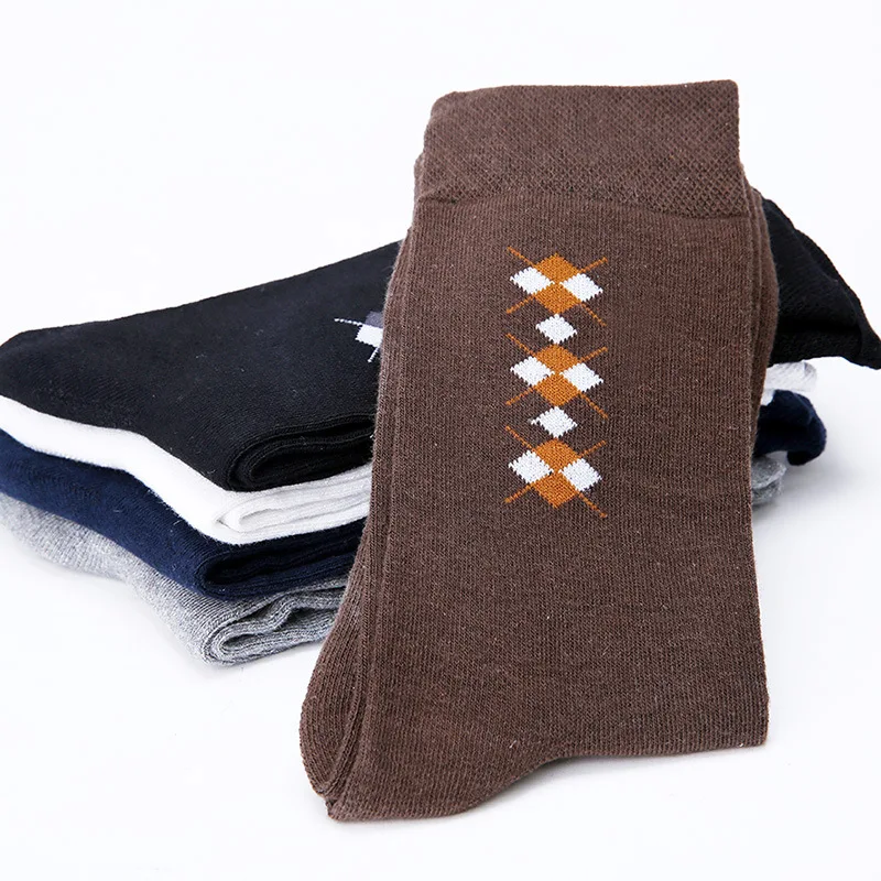 5 парт/лот мужские деловые носки брендовые модные хлопковые дышащие удобные