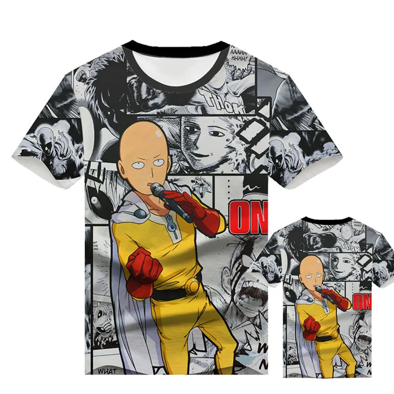 Cosroad Аниме One Punch Man Saitama Genos косплей футболка для мужчин и женщин с коротким рукавом
