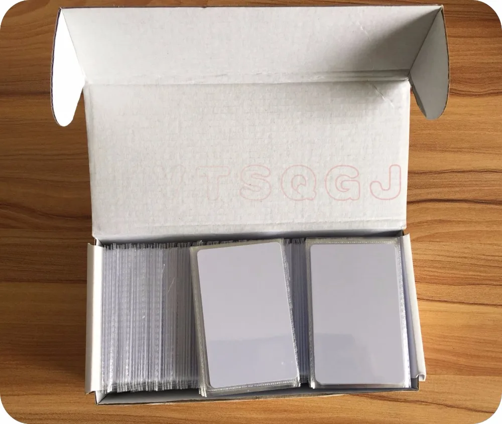200 шт. 13 56 МГц ISO 14443A чистый белый Чип Evolis Zebra для печати карта nfc Карта ic rfid|card card|card