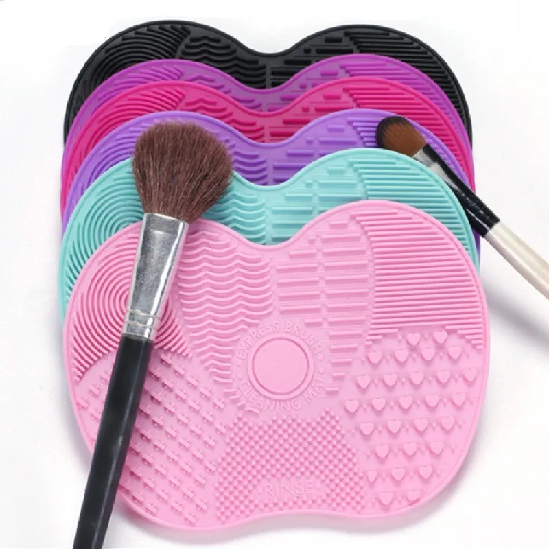 Силиконовый коврик для чистки кистей макияжа|cosmetic make up|make upmakeup brush cleaner pad |