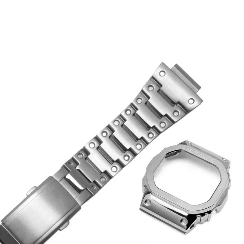 Обложка часов из нержавеющей стали для Casio DW5600 GW M5610 G Shock аксессуары Замена