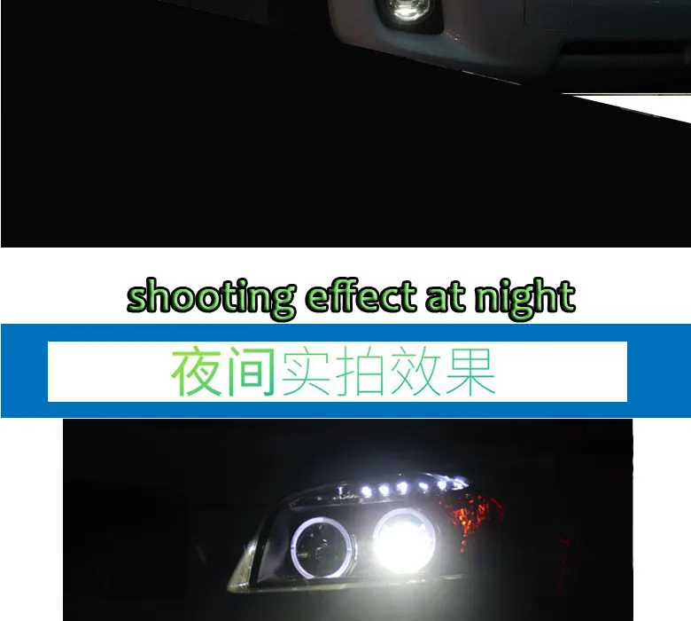 DY_L Автомобиль Стайлинг фара для Toyota RAV4 2009-2012 светодиодный фары DRL H7/D2H HID Xenon Биксеноновые линзы