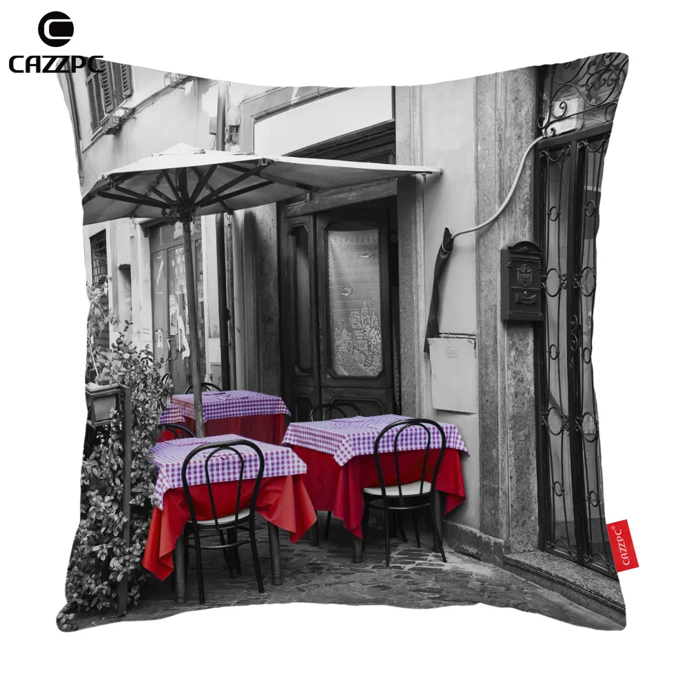 Черный и белый уличное окно красный цветочный кофе Байк печати чехол для