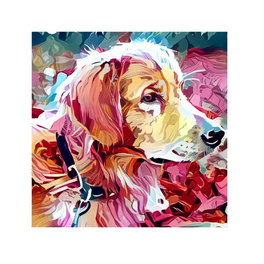 Алмазная живопись 5D сделай сам животное алмазная вышивка собака настенное