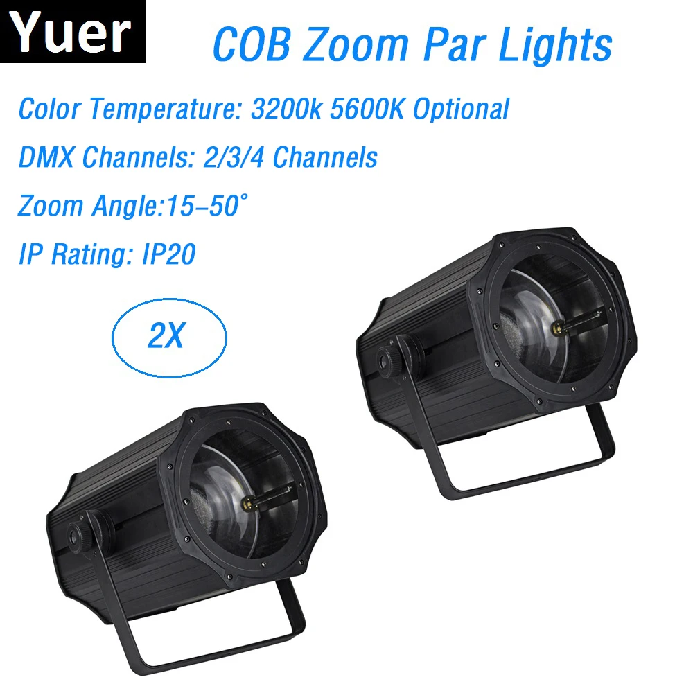 2 шт./лот новые алюминиевые Par лампы высокой мощности 200 Вт теплые белые LED COB Банки