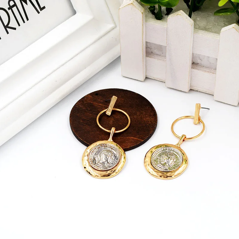 AJ-ER84229/TRACYSGER/Европейская и американская ретро монета рельеф портрет doulecoin голова