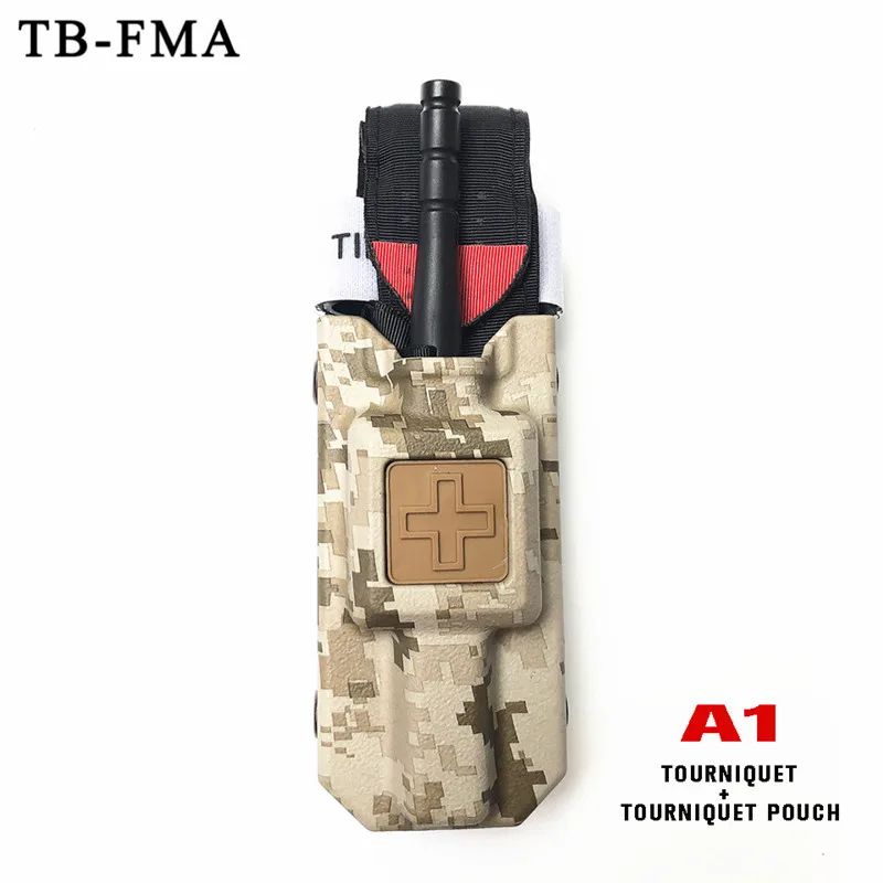 A1 TB-FMA Тактический жгут и жгут переносная сумка наборы мультикам черный для наружного страйкбола охота Тактический аварийный поставщик - Цвет: A1