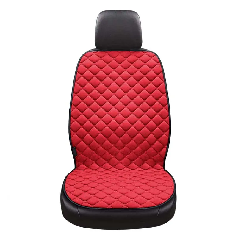 RED-1PCS AUTOYOUTH 12 В подогрев сидений чехлы на автомобильные сиденья накидка на сиденье автомобиля накидки на сиденья автомобиля подогрев сидений автомобиля чехол на кресло - Название цвета: RED-1PCS