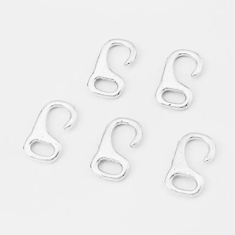 

10Pcs 10.5x5.5mm Hook Clasps Bracelet Findings For 5mm Leather Cord