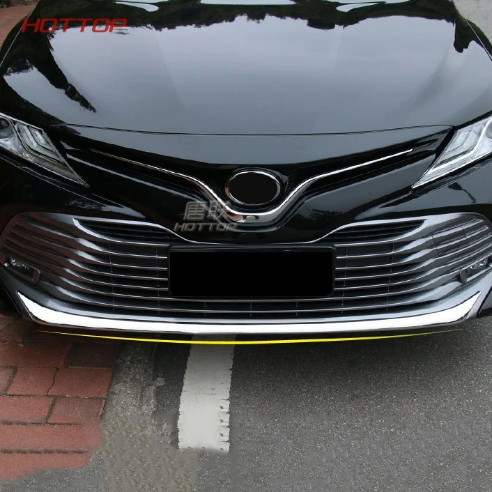 Для Toyota Camry HYBRID 2017 2018 2019 Хром передний Нижний Бампер решетка Нижняя крышка