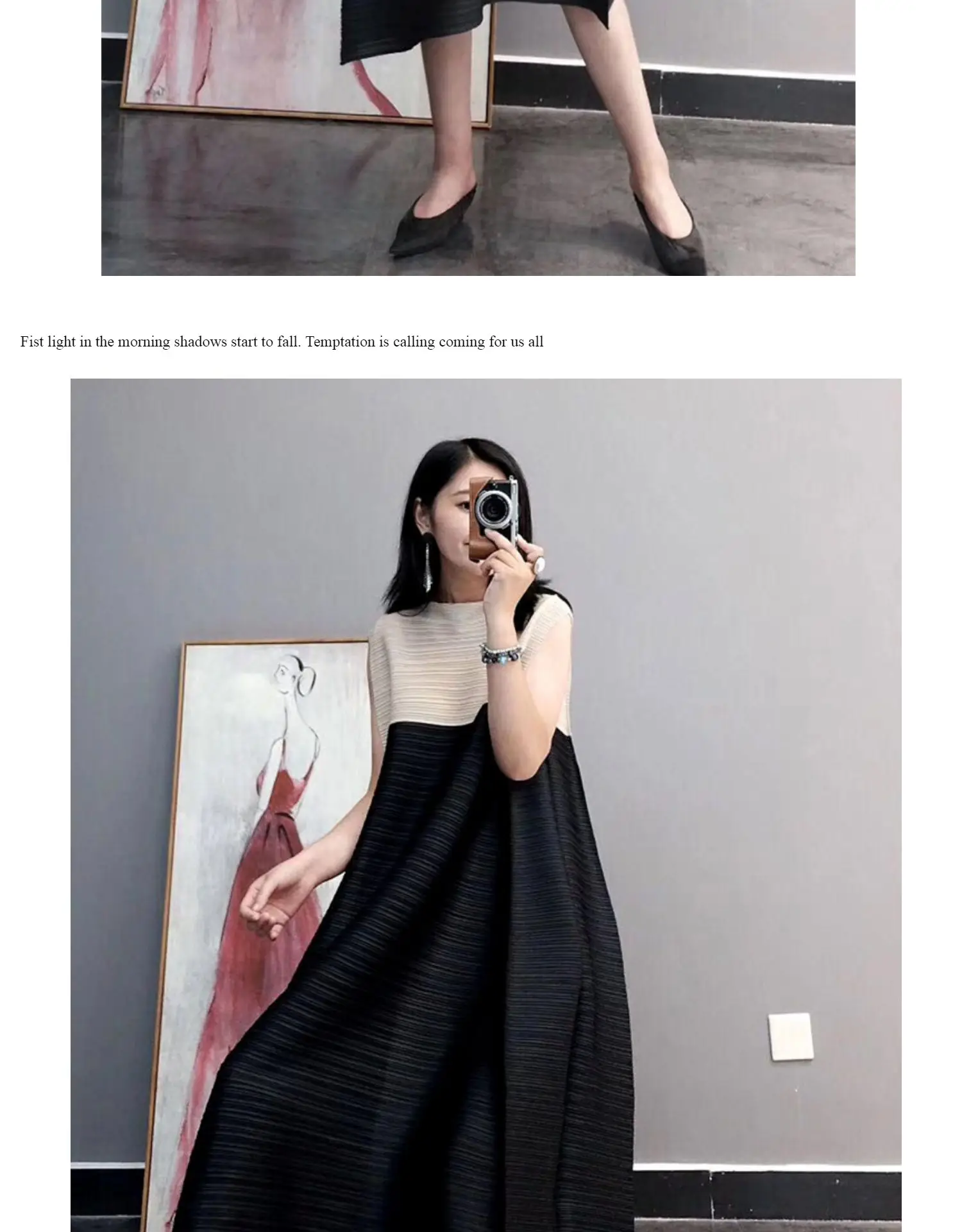 Changpleat, летняя коллекция, новое женское платье, Miyak, плиссированное, модное, цветное, подходящее, просторное с воротником-стойкой, большие размеры, женские платья трапециевидной формы