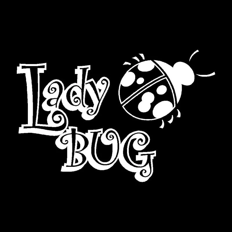 15.2CM*10.1CM Ladybug Unique Vinyl Graphic Decal Car Window Sticker Fun Stickers Styling Accessories Black Sliver C8-0945 | Автомобили и