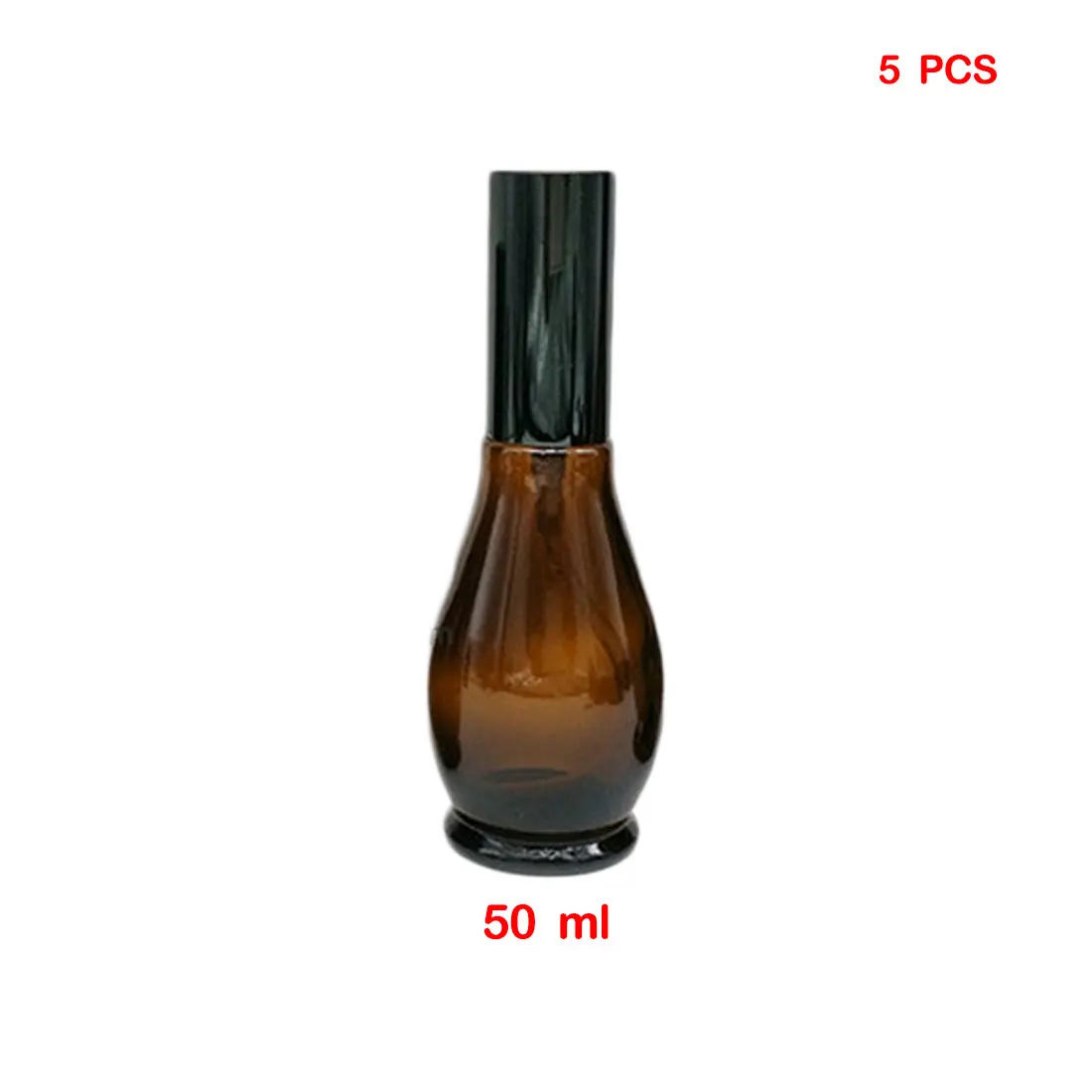 03 50ml 5 шт. 10/20/30/50/100 мл бутылка с пипеткой из янтарного стекла флакон для эфирного масла духи янтарные бутылки многоразового использования, Пустые Контейнеры - Цвет: 03 50ml