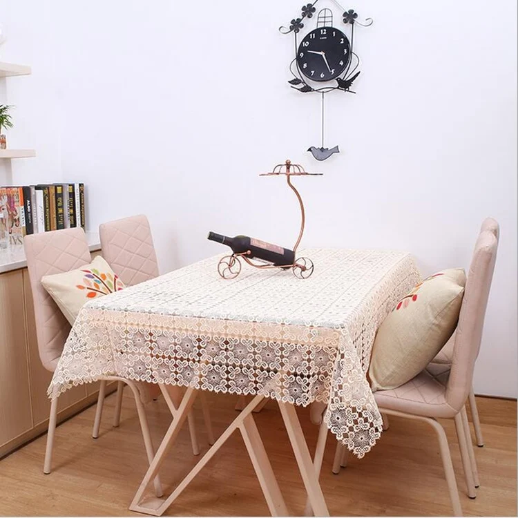 Новое поступление высококачественные элегантные кружевные скатерти vezon белая