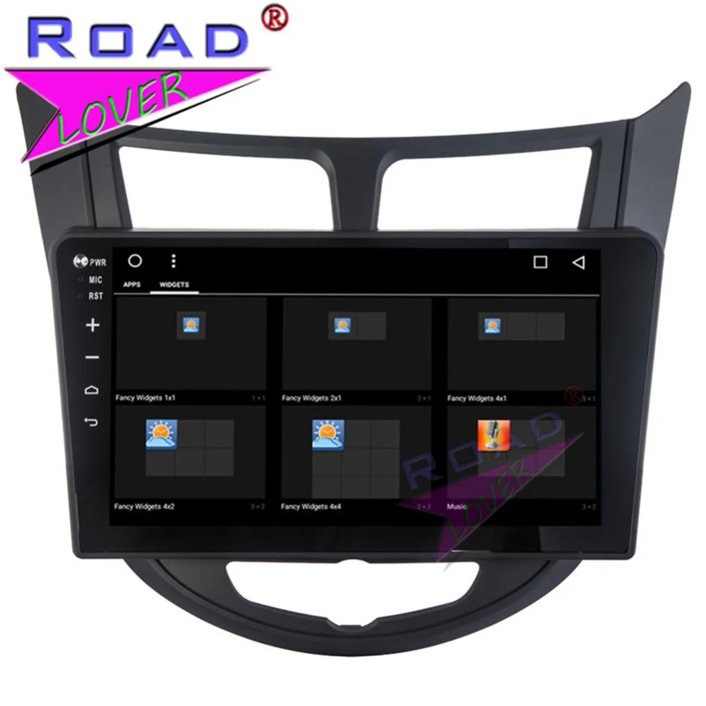 Roadlover Android 8 1 автомобильный ПК Мультимедийный радио плеер для Hyundai Verna 2010-2016 Стерео