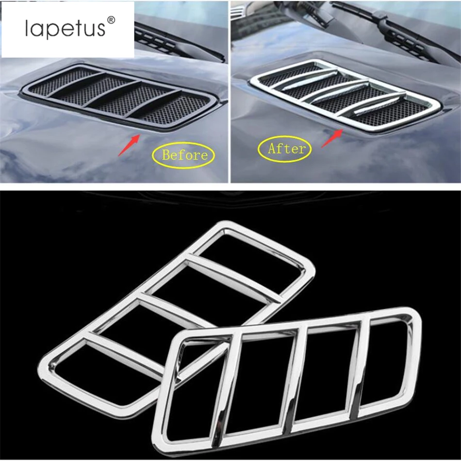 

Lapetus Accessories For Mercedes Benz ML GL 2013 2014 2015 ABS Roof Hood Air Conditioning AC Vent Outlet Molding Cover Kit Trim