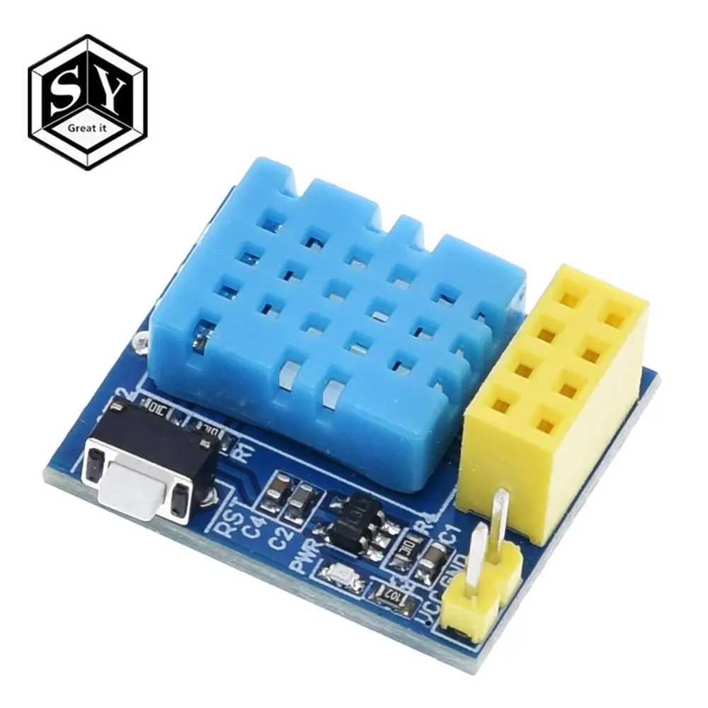 1 шт. ESP8266 ESP 01 DHT11 датчик температуры и влажности esp8266 Wifi NodeMCU Smart Home IOT|Интегральные