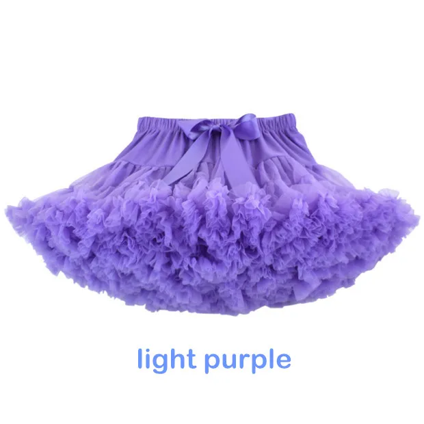 light purple Г. Юбка-пачка для девочек Пышная красная одежда для маленьких девочек vetement enfant fille Jupe юбка-пачка s Saias tutu falda infantil menina - Цвет: light purple