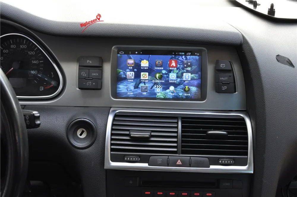 7 дюймовый Android четырехъядерный автомобильный DVD плеер GPS навигатор для Audi A6L 2007 2011