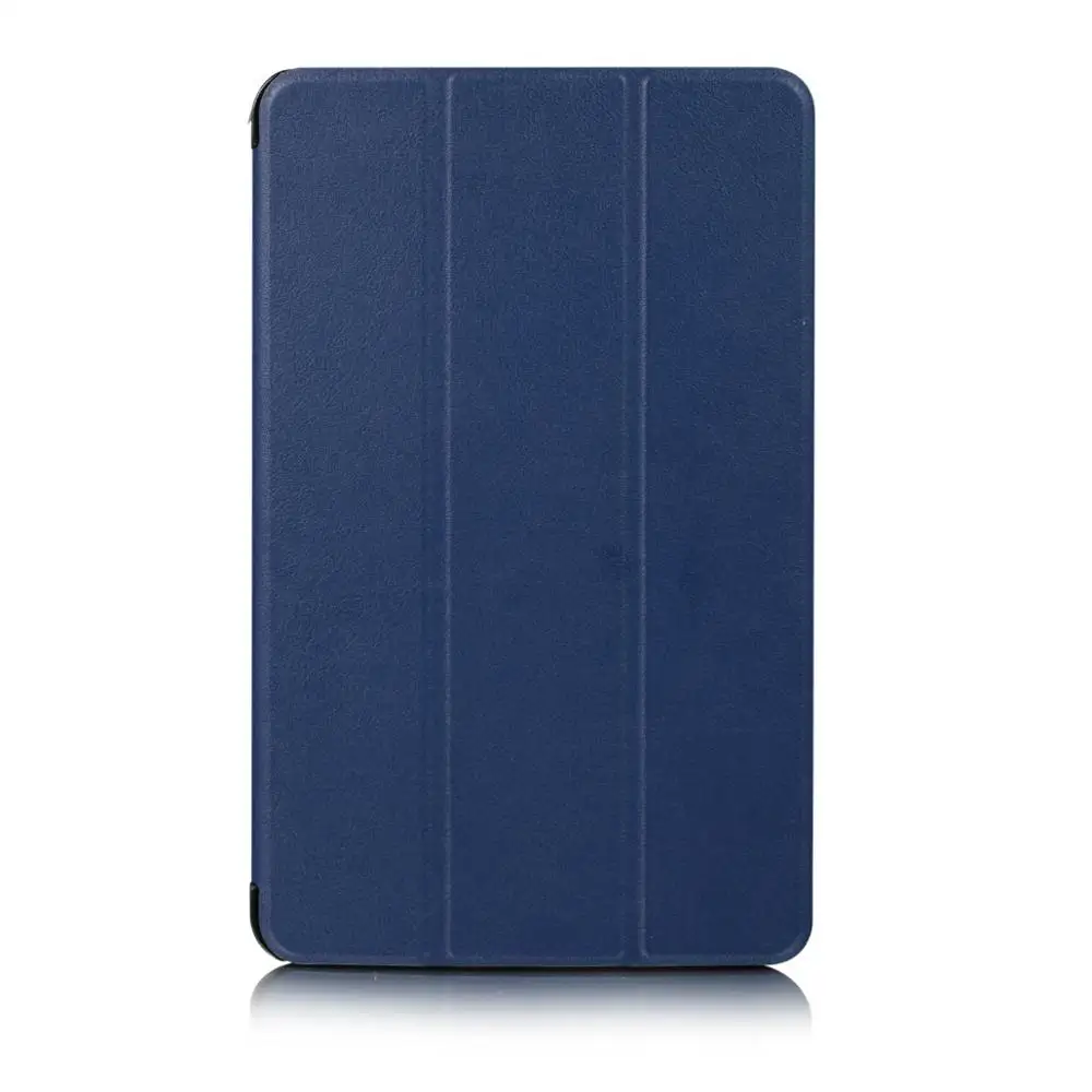 Чехол из искусственной кожи с магнитной подставкой для samsung Galaxy Tab A6 10,1 T585 T580 SM-T585 T580N funda чехол s+ пленка+ стилус - Цвет: Синий