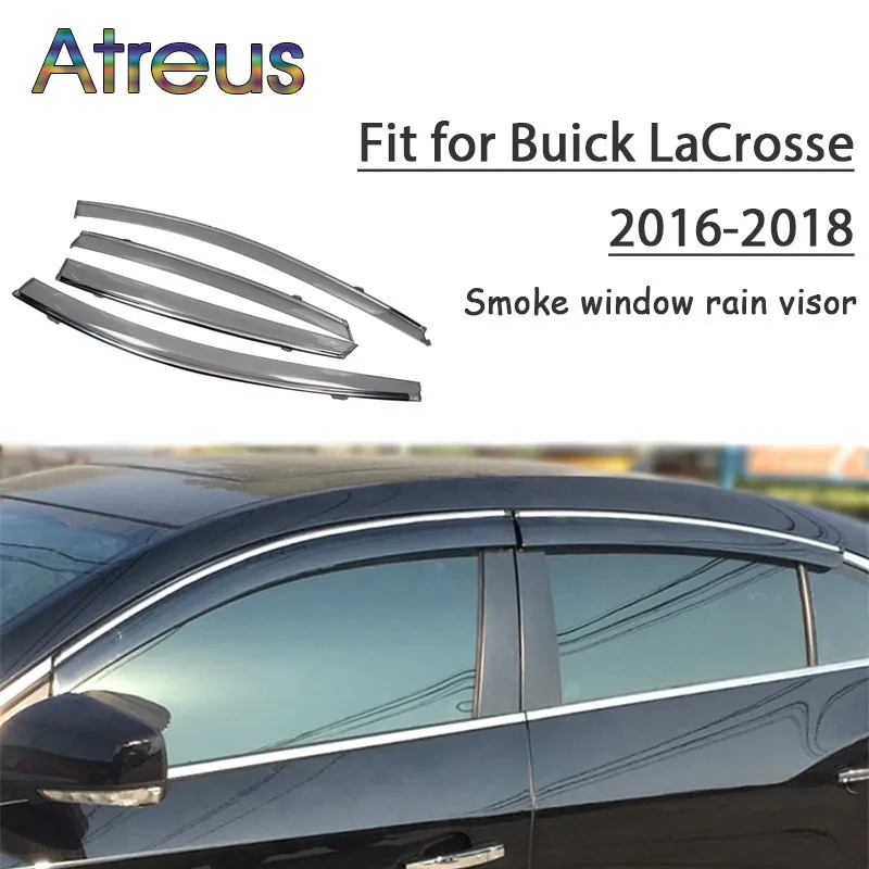 Atreus 1 комплект ABS Дождь дым окно козырек для Buick LaCrosse 2016 2017 2018 аксессуары|Навесы и