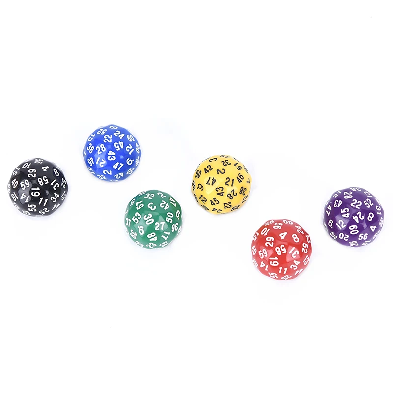 Многогранные Акриловые Кубики 6 цветов 1 шт. подарок для любителей игр + тканевый