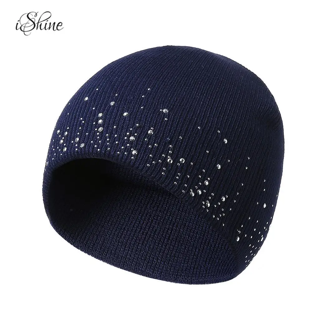 Лидер продаж женские вязаные теплые зимние шапки Модные Повседневные Skullies Gorro Femme