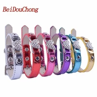 wholesale flashing leather dog collar rhinestones dog accessories chihuahua dog necklace pet products for dogs