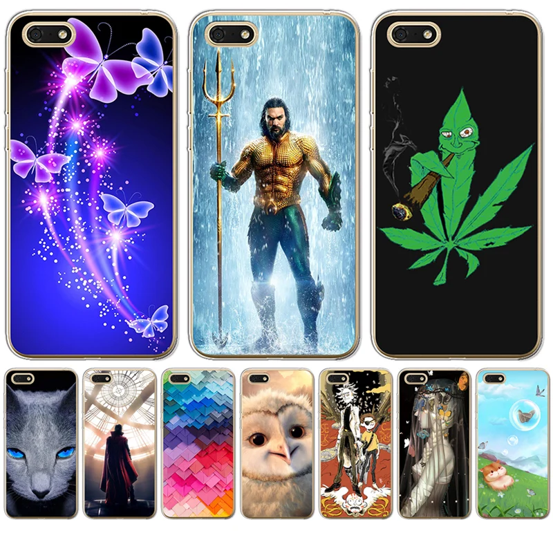 Marvel Hero Owl rick morty Butterfly cat For Huawei Honor 6A 6X 7 7X 7C 7A Pro 8 Lite 8X 9 10 Nova 2 Plus Cover phone case cool |