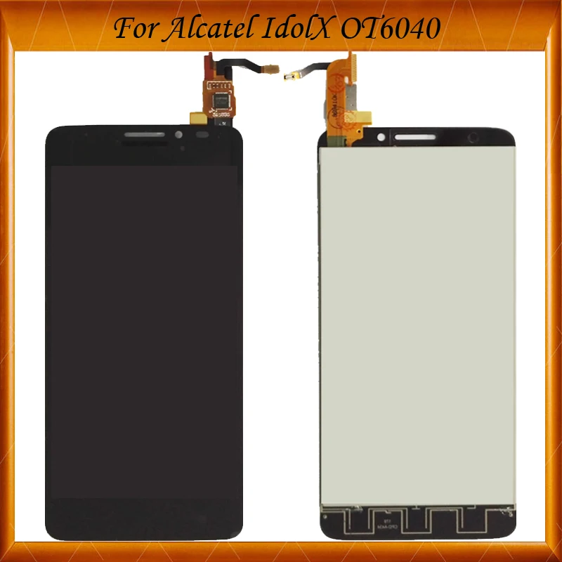 100% Протестировано для Alcatel One Touch Idol X OT6040 6040 6040D 6040E 6040A 6040X ЖК дисплей с кодирующий