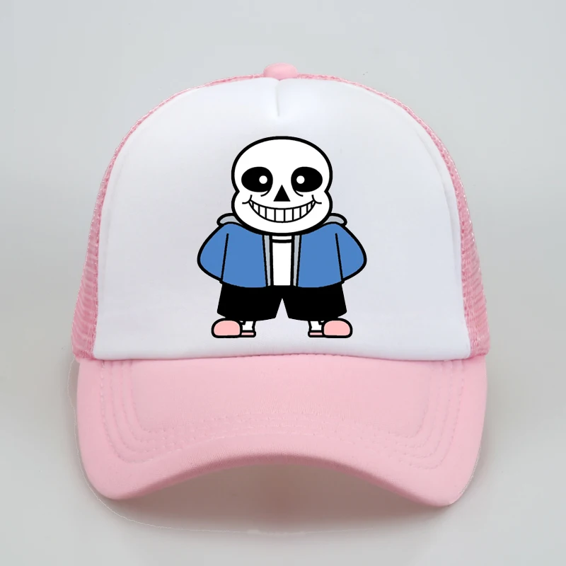 Популярная игра «Undertale» бейсболка s Skull Brother Sans шапка с принтом летняя Кепка Дальнобойщика с сеткой модная бейсболка для мужчин и женщин шляпы