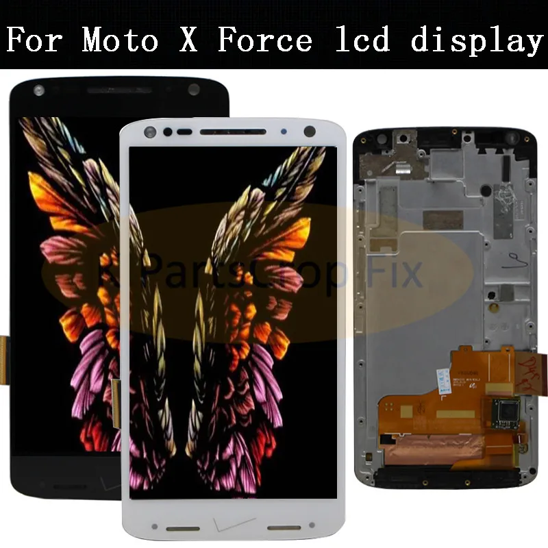5.4'' For Motorola for moto x force XT1580 LCD Screen Display Touch digitizer Assembly with frame Free Shipping | Мобильные