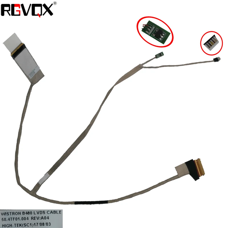 Новый ЖК-светодиодный видео гибкий кабель для LENOVO B480 B490 LB48 B4320 P/N 50.4TF01.001 запасной