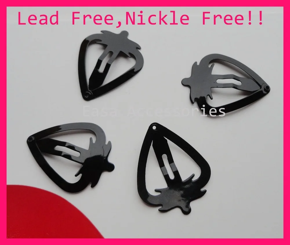 50 шт. 3 8 см черного цвета с клубничным рисунком Форма металлические заколки