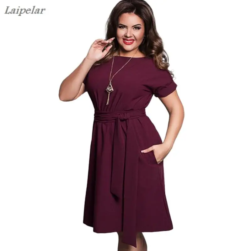 

Женская одежда, летнее стильное облегающее шифоновое платье с круглым вырезом, Элегантные повседневные женские платья с поясом, большие ра...